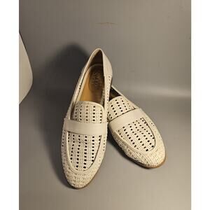 Franco Sarto Halton 2 Perforated Loafer - IVORY - 10 Comfort slip-on Flats